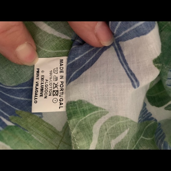 Vilagallo Anabella leaf print dress tunic top - Picture 4 of 7